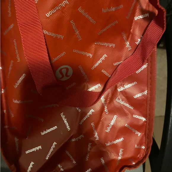 Lululemon Red Labeled Shopping Bag - Picture 1 of 4